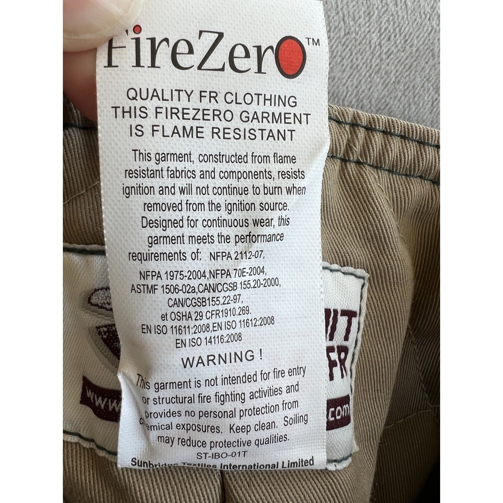 Summit Work Apparel Flame Resistant Fire Zero Hrc… - image 6